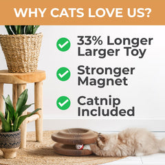 LittleMitts 2X Magic Organ cat Scratcher four magnets secure ends during play