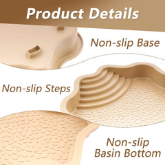LIUZONGIN Reptile Habitat material detail shows eco-friendly ABS resin and smooth finish.