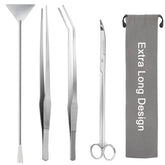 Liveek curved scissors trim delicate aquatic plants with precision.