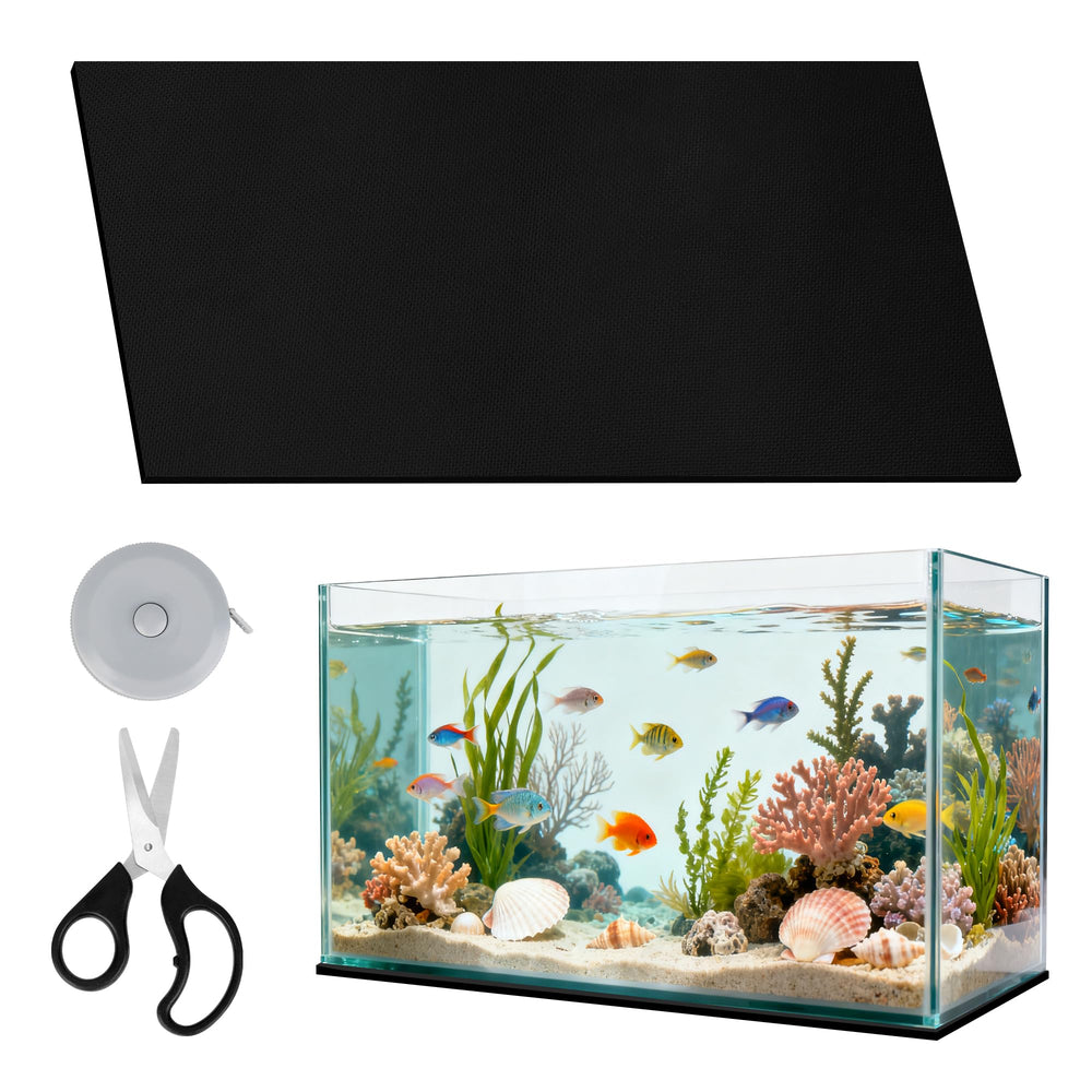 Liveek aquarium leveling mat under tank provides stability and even weight distribution.