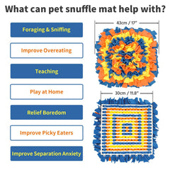 LiveKEY snuffle mat colorful yellow blue purple to stimulate scent-led play
