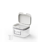 LivLab Mker airtight pet food container with clear lid for easy visibility