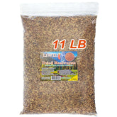 LIWII dried mealworms bulk bag offering natural high-protein nutrition for birds.