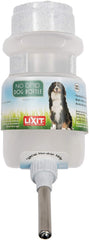 Lixit Top Fill No-Drip Bottle for dogs, front view, delivering durable hydration on the go.