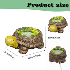 LIYAOLI resin turtle decor adds color and airflow to small and medium tanks.