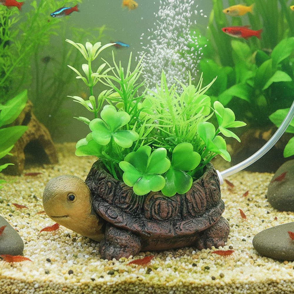 LIYAOLI turtle air stone front view adds decorative charm and gentle aeration.