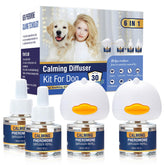 LKBHGF dog calming diffuser on table promotes a peaceful environment.
