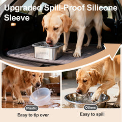 LKBird anti-splash lid keeps water cleaner from dust and fur