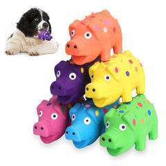 LLSPET six-pack squeaky pig toys for puppies and small dogs