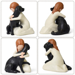 Lnrkai dog lovers decor statue suited for mantels, shelves, and desks.
