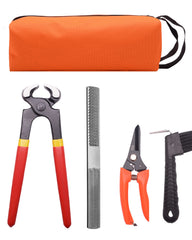 Loaged 8-inch hoof nippers for clean cuts on small hooves