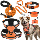 Lobeve No-Pull Harness in orange for comfortable, controllable walks