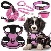 Lobeve No-Pull Harness in pink for comfortable, tug-free walks with secure fit.