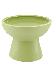 LoeJan elevated green water bowl with 18oz capacity and splash control.