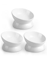 LoeJan elevated cat bowl with tilted design supports comfortable meals.
