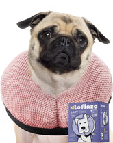 Loflaze soft inflatable dog cone donut cover for comfortable recovery after surgery