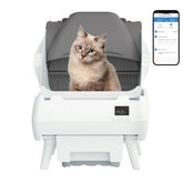 Lohhuby open-design litter box top view for easy access and odor control.