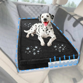 Loiion dog car bed top view with anti-slip backing for secure travel
