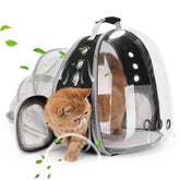 LOLLIMEOW cat carrier backpack with bubble window for clear pet viewing during travel