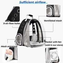 LOLLIMEOW expandable backpack design adds space for cats and small dogs.