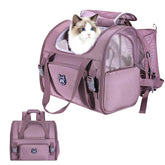 LOLLIMEOW Expandable Carrier front window for curious pets with clear travel visibility.