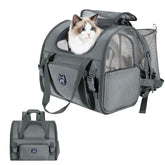 Lollimeow expandable cat carrier backpack in standard size showing interior space