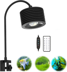 Lominie 16W full spectrum light over planted nano tank, enhancing color