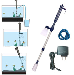 LONDAFISH electric vacuum cleaner setup for easy gravel and water maintenance.
