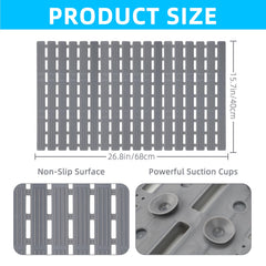 Lonepetu 162-suction-cups mat grips smooth surfaces during a bath