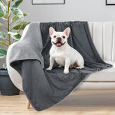 LOOBANI dog blanket with soft flannel for cozy lounging on a sofa