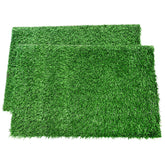 LOOBANI dog grass pee pad setup with two-pack design for easy indoor potty