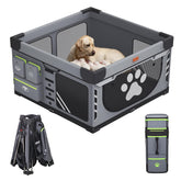 Loobani foldable dog playpen front view showing quick setup and safe space