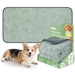 LOOBANI washable pads with dog pattern, top view for stylish home protection