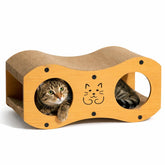 LoompaPets Cat Scratcher cardboard tunnel, durable surface for scratching and play, sofa guard.
