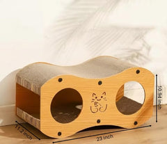 LoompaPets Cat Scratcher wavy surface, ideal for running through and lounging.