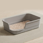 LoopTime extra large litter box with high sides reducing mess during digging