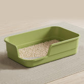LoopTime extra large litter box in green with low entry for easy access.