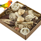 LOPERDEVE Nature Color Foraging Box opened for engaging foraging and shredding.