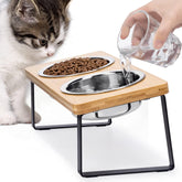 Loplurea elevated tilted cat bowl showing ergonomic design for easier meals