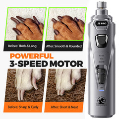 LOPSIC 3-speed 12000rpm motor for versatile nail care across sizes