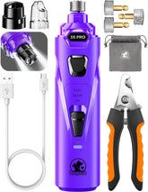 LOPSIC whisper quiet dog nail grinder with LED lights for calm trimming