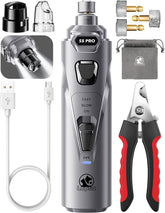 LOPSIC Whisper Quiet Nail Grinder with LED lights for calm at-home grooming
