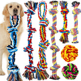 LosFong large dog chew toy rope close-up shows durable texture for aggressive chewers