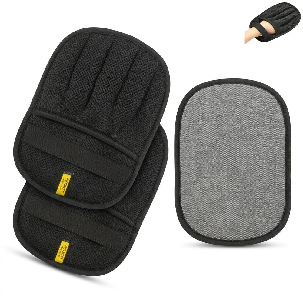 Loukaii Pet Hair Remover Mitt cleans sofa fur with a reusable design.