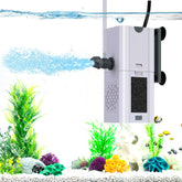 Lounginglife 132 GPH 4-in-1 filter provides multifunction filtration and water movement for clear tanks.