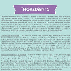 LOVE NALA tuna pate ingredients closeup shows natural ingredients and fiber blend.