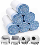 Loveishere 120-count bags with a drawstring closeup for mess-free disposal.