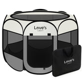 Love's cabin pet playpen circular eight-panel design for spacious indoor containment