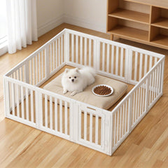 LoveTail dog playpen with clear panel for a safe indoor play area