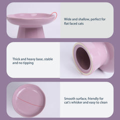 LovinFurBaby porcelain cat bowl with smooth glaze for easy cleaning